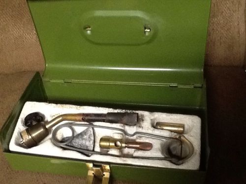 Vintage Benzomatic Torch Kit TX 2312 With Metal case Box