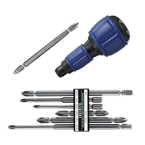 Engineer inc. master grip driver set magnet pointed tip 6-in-1 dr-52 brand new for sale
