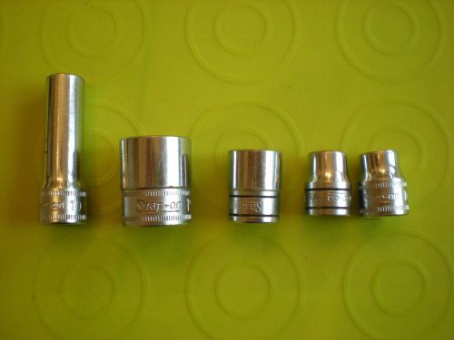 Snap-on tools 5 piece mixed socket lot for sale