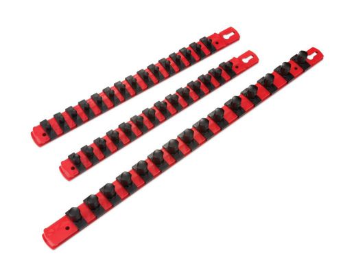 TEKTON 91805 1/4, 3/8 and 1/2-Inch Drive Twist Lock Socket  Holder Set, 3-Piece