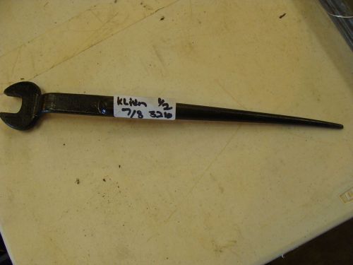 Klein tool 3210-h 1/2 inch open end off-set spud wrench used as is for sale