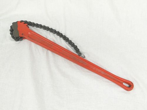 Ridgid c-24 heavy-duty 3&#034; pipe fitting chain wrench 24&#034; plumbing piping tool for sale