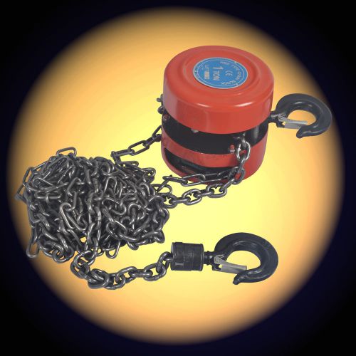 1 ton chain block hoist heavy duty farm tackle engine lifting pulley winch for sale