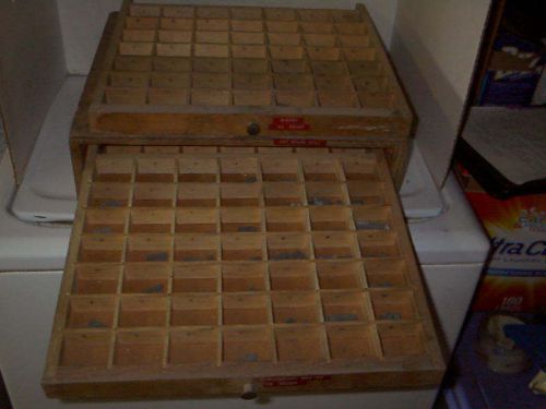 Vintage Die Stamp Cabinet with Dies