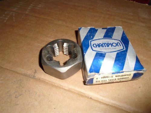 CHAMPION 330-1-1/4-7 CARBON STEEL HEX DIE USED AS IS FREE SHIPPING IN USA