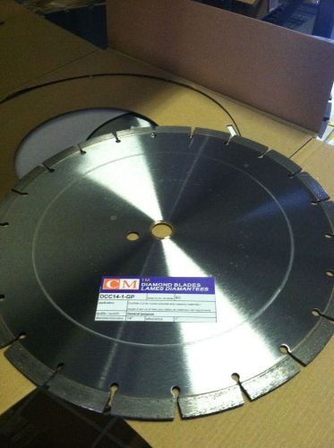 14&#034;Diamondblad    General purpose for cutting of most cured concrete