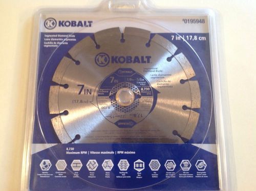 Kobalt 7 in segmented diamond saw blade 0195948, brand new in package for sale