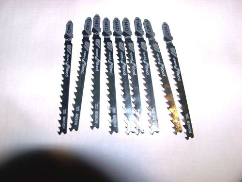 10 pc Bosch  T-Shank Jig Saw Blades T144D Fast cuts in Wood &amp; Plastic