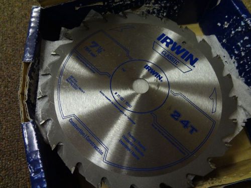 Irwin 7-1/4&#034; 184mm classic saw blade 25 pack 24t saw for construction #25130 new for sale