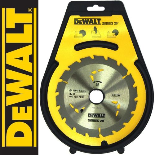Dewalt dt1244 series 20 160mm nail cutting tct circular saw blade 160 x 30 18t for sale