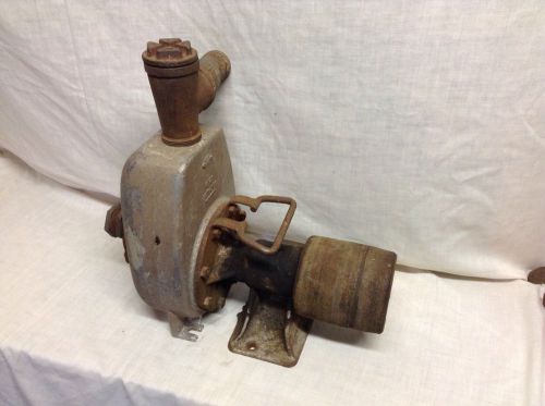 (Lot712)Antique flat belt/hit miss engine/ HOMART water pump