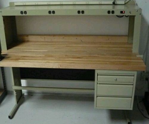 Edsal electronic workstation ew- 60x30&#034; maple top for sale