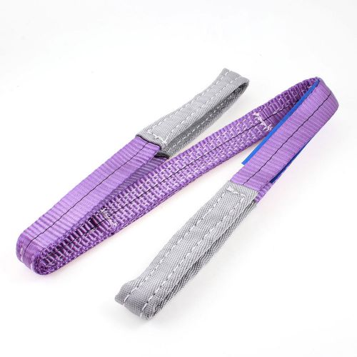 Purple 1t straight capacity eye to eye web lifting tow strap 3.3ft for sale