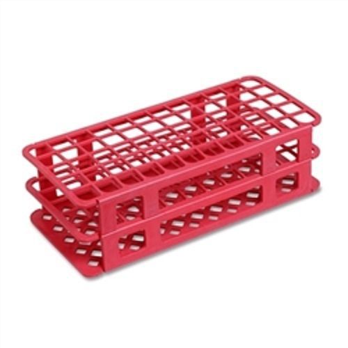 60-hole plastic test tube rack red for 5&#034; tubes for sale