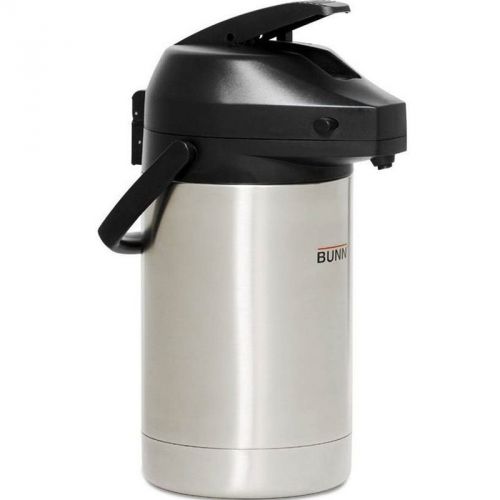 Bunn 3l lever-action stainless steel airpot, coffee, tea, hot beverage dispenser for sale