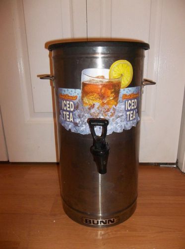 Bunn commercial iced tea dispenser tdo-4 spout lid &amp; handles 4 gallon model tdo4 for sale