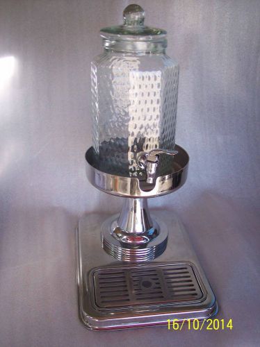 Beverage Beer Tea Dispenser Chrome Decanter Stand or Pedestal Bring ALL offers