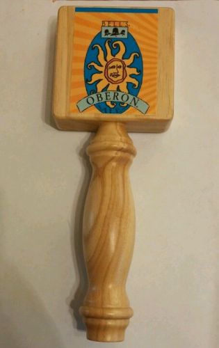 Bell&#039;s oberon ale bar beer keg tap handle! rare wood edition! for sale