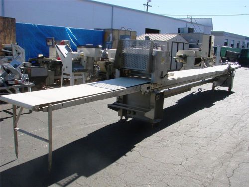 USED CIM CONVEYOR BAKERY LINE WITH CONTROLS AND GUILLOTINE