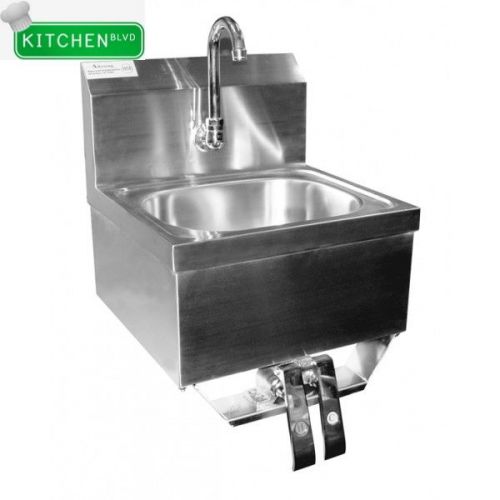 16&#034;x15&#034; hand sink with knee operated valve (no lead) for sale