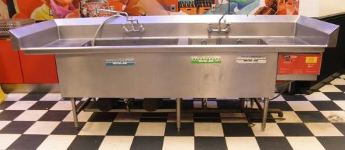 X-stream power soak 4 compartment sink with heat ... for sale