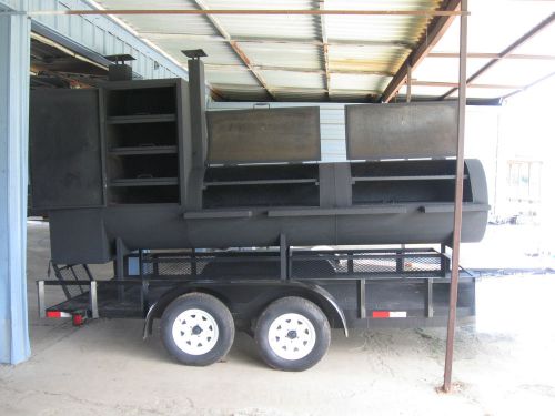 Custom bbq pit smoker grill trailer 10&#034; bayou burners new for sale