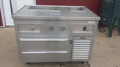 Kairak kres-48s prep station w/ refrigeration food warmer for sale