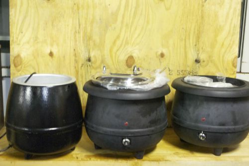 New soup warmers lot commercial carlisle kettle warmers original price 500 each for sale