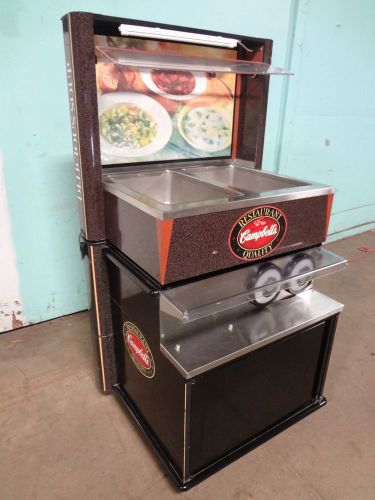 &#034;duke&#034; commercial free standing self-serve hot soup merchandiser display stand for sale