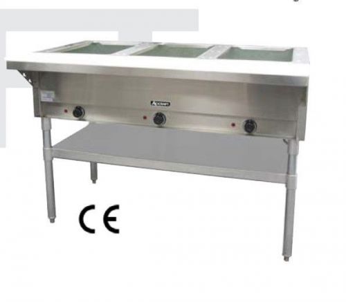 Electric Steam Table 3 Bay Open Well 120V Adcraft ST-120/3