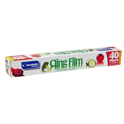 40M X 30CM Large Roll Kitchen Cling Film Plastic Saran Wrap Keep Food Clean