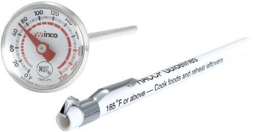 New winco pocket test thermometer with 0 to 220-degree fahrenheit temperature ra for sale
