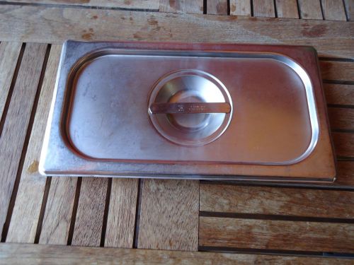 1/3 Size Stainless Steel MADE IN USA Buffet Steam Table Insert LID Cover handle