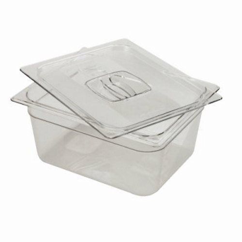 Rubbermaid 1/2 Size Clear Cold Food Pan, 9-1/3 Qt Capacity (RCP 125P CLE)