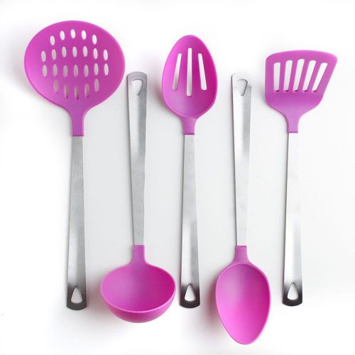 Prime Pacific Cook&#039;s Corner 5 Piece Kitchen Utensil Set Purple