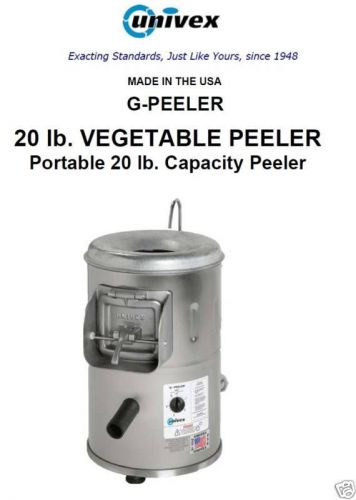 Univex G-PEELER 20 POUND VEGETABLE /POTATO PEELER