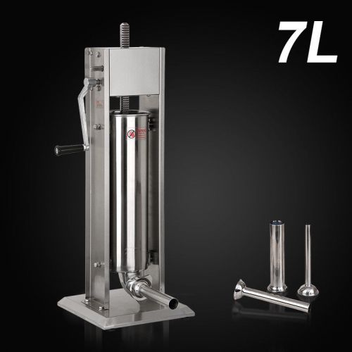 Brand new 7 liter stainless steel commercial sausage stuffer tank for sale