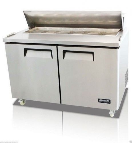 MIGALI  2 DOOR 48&#034; SANDWICH PREP TABLE- C-SP48-12, FREE SHIPPING !!!