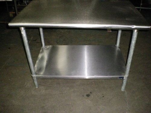 Used 4&#039; stainless steel commercial kitchen shelf commercial kitchen storage for sale