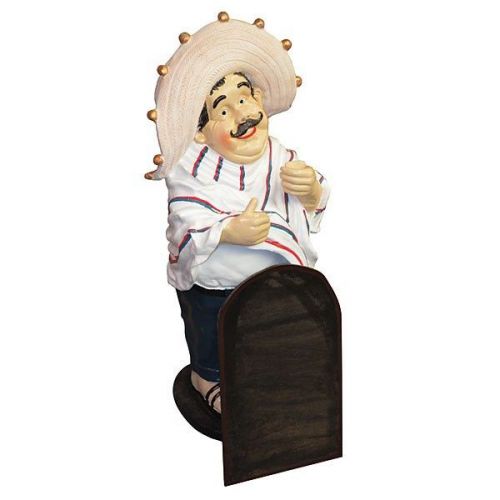 Mexican restaurant decor waiter w/ chalkboard cafe bar bistro new free shipping for sale