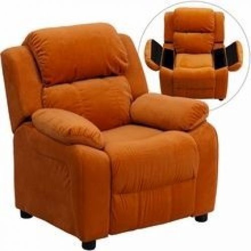 Flash Furniture BT-7985-KID-MIC-ORG-GG Deluxe Heavily Padded Contemporary Orange