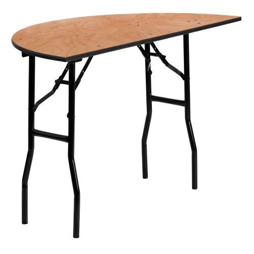 Flash Furniture YT-WHRFT48-HF-GG 48&#039;&#039; Half-Round Wood Folding Banquet Table