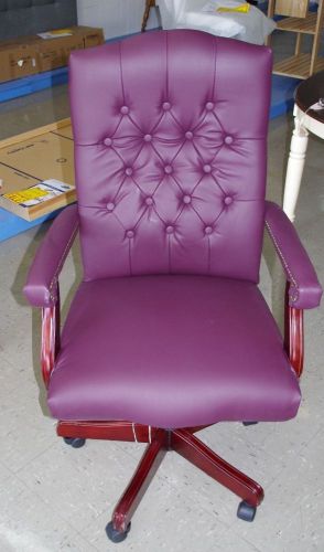 Flash furniture executive martha washington traditional burgundy leather g1 for sale