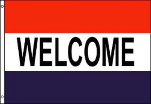Welcome flag business banner advertising pennant restaurant sign 2x3 foot ft new for sale