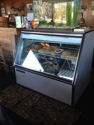 Master-bilt 5 foot lighted deli case with underneath storage for sale