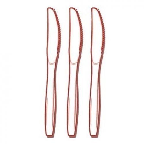 2524 Full Size Extra Heavy Knives - Bulk-1000 pcs Clear