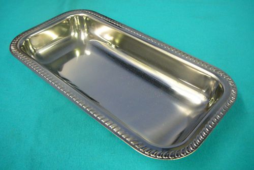 Classic capco #95 18-8 stainless steel celery relish tray bread tray 11&#034;x 5-3/4&#034; for sale