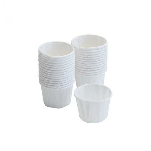 .5 oz White Paper Souffle Sample Cups - 5,000 / Case