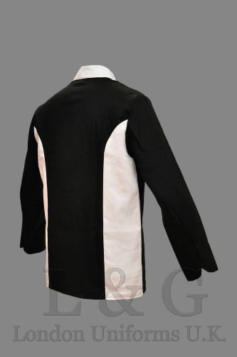 Professional black chef jacket l&amp;g london uniforms u.k. for sale