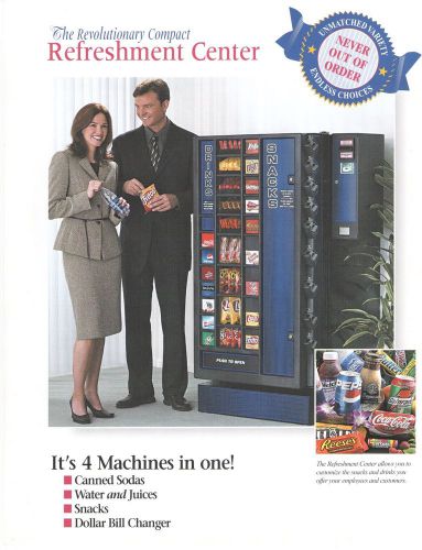 Antares Refreshment Centers. Drinks, Snacks and Change Vending in One